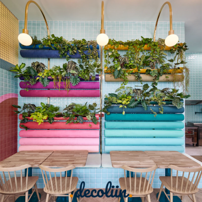 رنگ آبی در طراحی داخلی رستوران ایتالیایی
